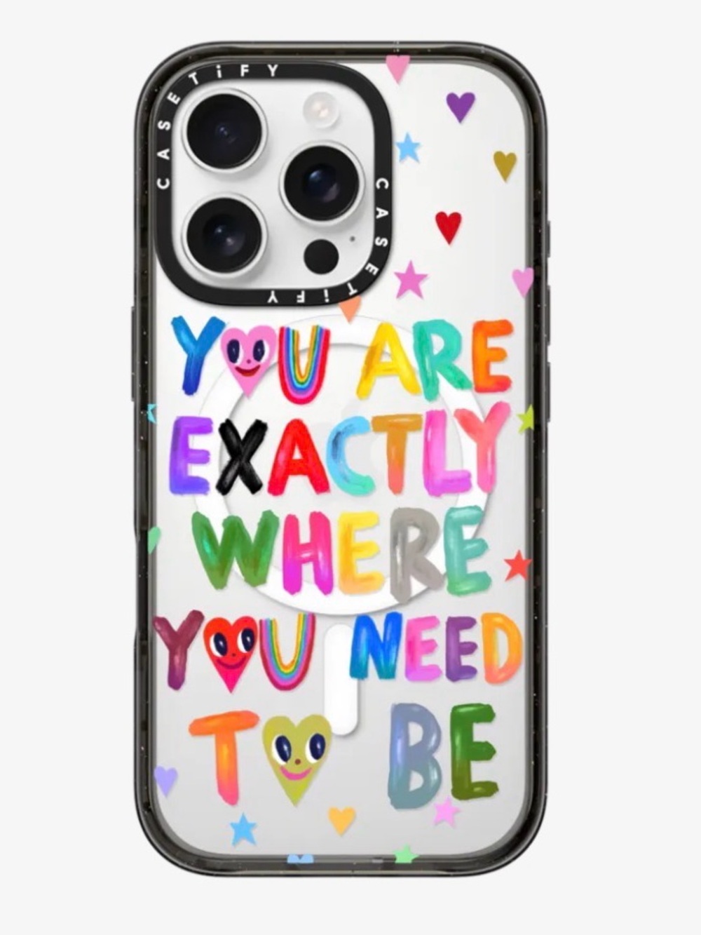 Casetify 'You Are Exactly Where You Need To Be' Clear iPhone 13 Pro Case